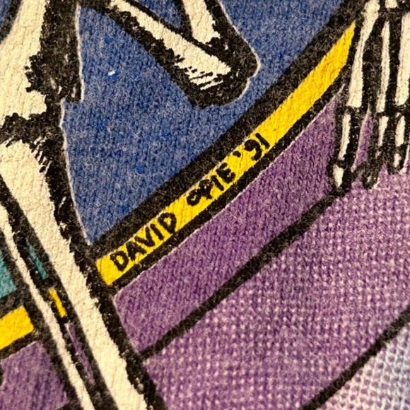 Vintage Grateful Dead Summer Tour 1991 Tie Dye T-Shirt David Opie Size L - Picture 8 of 13